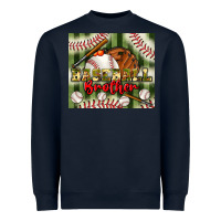 Navy baseball brother tumbler Heavyweight Sweatshirt - BundleAndBundleShop