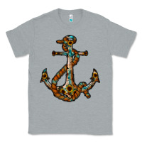 Heather Grey western anchor Classic Tee - RacoonDesign