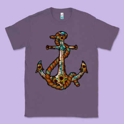 Western Anchor Classic Tee Designed By Racoondesign