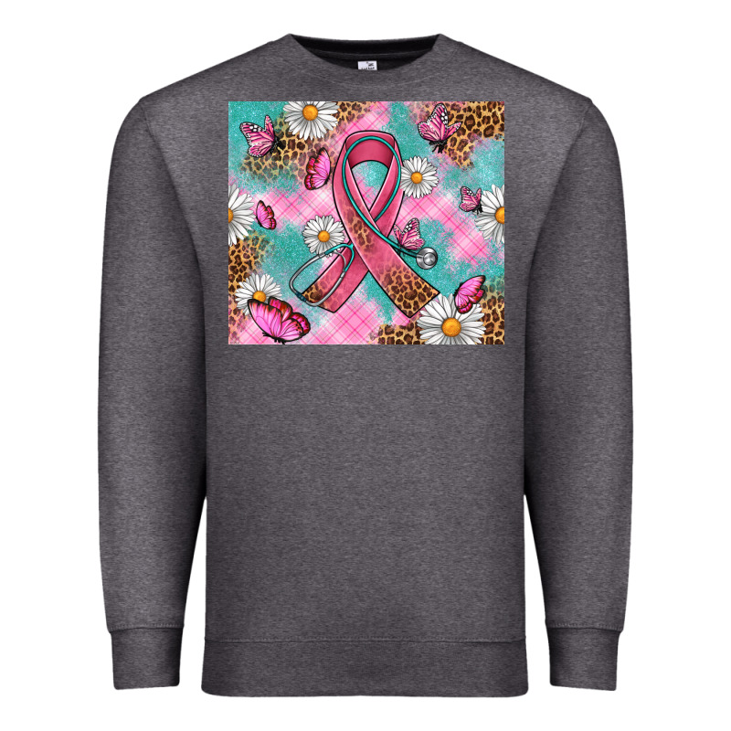 Breast Cancer Ribbon Stethoscope Premium Sweatshirt by Artiststas | Teevron