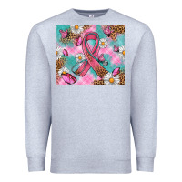 Heather Grey Breast Cancer Ribbon Stethoscope Premium Sweatshirt - Artiststas