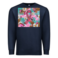 Navy Breast Cancer Ribbon Stethoscope Premium Sweatshirt - Artiststas