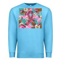 Ocean Blue Breast Cancer Ribbon Stethoscope Premium Sweatshirt - Artiststas