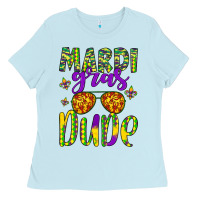 Baby Blue mardi gras dude Ladies Tee - Artiststas