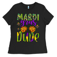 Black mardi gras dude Ladies Tee - Artiststas