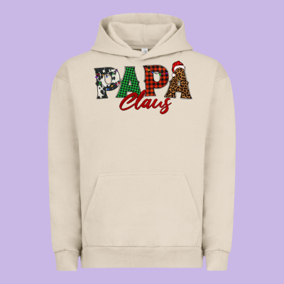 Papa Claus Urban Hoodie Designed By Barkaloodesign