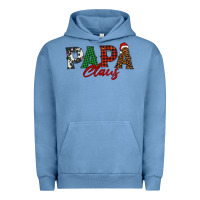 Pigment Pebble Blue papa claus Urban Hoodie - BarkalooDesign