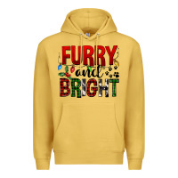 Antique Gold Furry And Bright Premium Hoodie - FaDigitalArtStudio