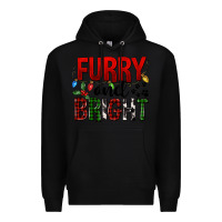 Black Furry And Bright Premium Hoodie - FaDigitalArtStudio