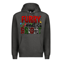 Charcoal Heather Furry And Bright Premium Hoodie - FaDigitalArtStudio