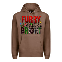 Chestnut Furry And Bright Premium Hoodie - FaDigitalArtStudio