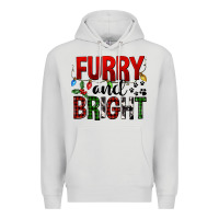 Dove Grey Furry And Bright Premium Hoodie - FaDigitalArtStudio