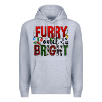 Heather Grey Furry And Bright Premium Hoodie - FaDigitalArtStudio