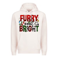 Pale Pink Furry And Bright Premium Hoodie - FaDigitalArtStudio