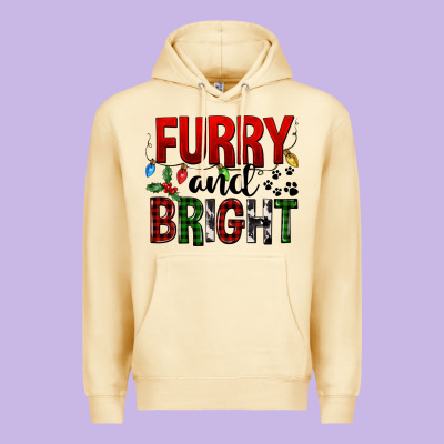 Furry And Bright Premium Hoodie Designed By Fadigitalartstudio