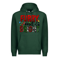 Sports Green Furry And Bright Premium Hoodie - FaDigitalArtStudio