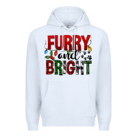 White Furry And Bright Premium Hoodie - FaDigitalArtStudio