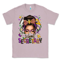 Lilac mardi gras school secretary caucasian messy bun Classic Tee - texasbilliewilder