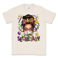 Natural mardi gras school secretary caucasian messy bun Classic Tee - texasbilliewilder