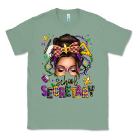 Sage mardi gras school secretary caucasian messy bun Classic Tee - texasbilliewilder