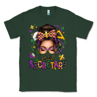 Sports Green mardi gras school secretary caucasian messy bun Classic Tee - texasbilliewilder