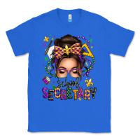 True Royal mardi gras school secretary caucasian messy bun Classic Tee - texasbilliewilder
