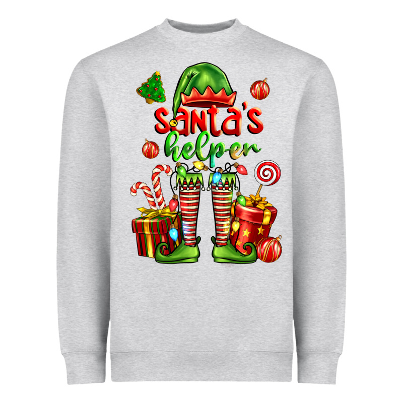 Santa S Helper Heavyweight Sweatshirt by FaDigitalArtStudio | Teevron