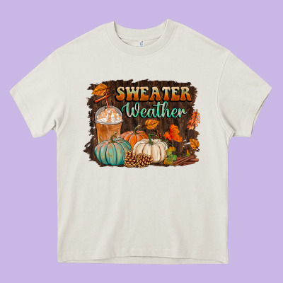 Sweater Weather Heavy Core Tee Designed By Bundleandbundleshop