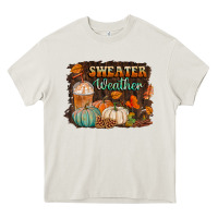 Cream sweater weather Heavy Core Tee - BundleAndBundleShop