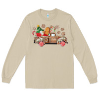 Mushroom christmas gingerbread truck Long Sleeve Tee - CowGirlArtShop