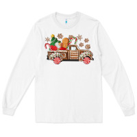 White christmas gingerbread truck Long Sleeve Tee - CowGirlArtShop