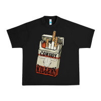 Black Cowboy killers cigarette package Urban Heavy Tee - HowdyJamesFarm