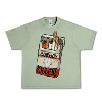 Oil Green Cowboy killers cigarette package Urban Heavy Tee - HowdyJamesFarm