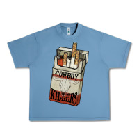Pebble Blue Cowboy killers cigarette package Urban Heavy Tee - HowdyJamesFarm