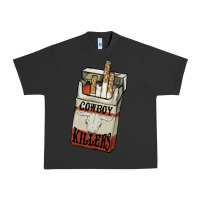 Pigment Black Cowboy killers cigarette package Urban Heavy Tee - HowdyJamesFarm