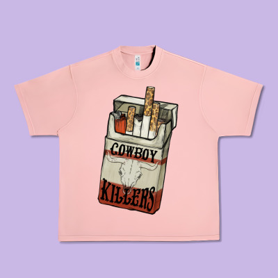 Cowboy Killers Cigarette Package Urban Heavy Tee Designed By Howdyjamesfarm