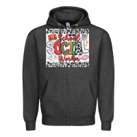 School Social Worker Zipper Hoodie | Teevron