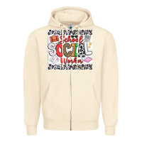 Sandshell School Social Worker Zipper Hoodie - CowhideDigitalArt