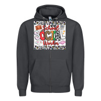 Smoke School Social Worker Zipper Hoodie - CowhideDigitalArt