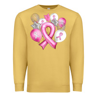 Antique Gold Balloons cancer ribbon Premium Sweatshirt - Artiststas