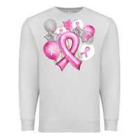 Dove Grey Balloons cancer ribbon Premium Sweatshirt - Artiststas
