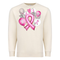 Sandshell Balloons cancer ribbon Premium Sweatshirt - Artiststas