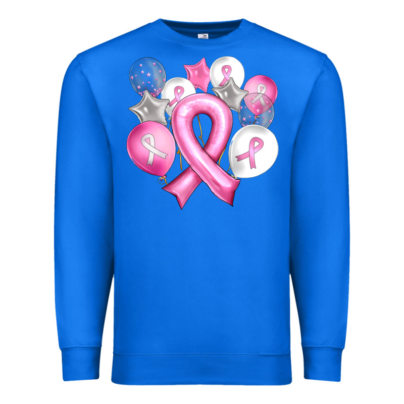 Balloons Cancer Ribbon Premium Sweatshirt by Artiststas | Teevron