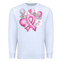 White Balloons cancer ribbon Premium Sweatshirt - Artiststas