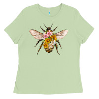 Matcha bee with flowers Ladies Tee - Artiststas