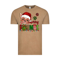 Vintage Coffee merry pawmas christmas chihuahua Vintage Tee - Jasminsmagicworld