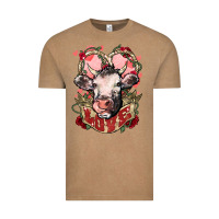Vintage Coffee Cow Valentine's Day love Vintage Tee - HowdyJamesFarm