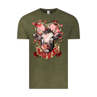 Vintage Olive Cow Valentine's Day love Vintage Tee - HowdyJamesFarm