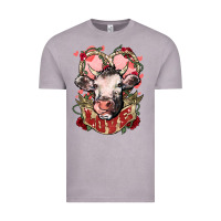 Vintage Zinc Cow Valentine's Day love Vintage Tee - HowdyJamesFarm