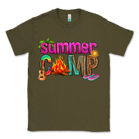 Army Green summer camp Classic Tee - NancyCooperArtShop